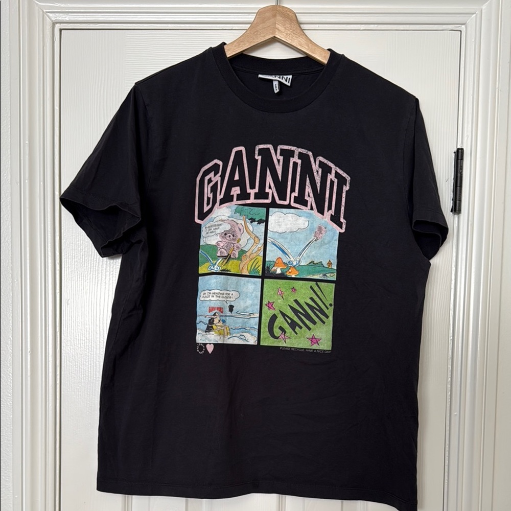Ganni Teddy Graphic Tee